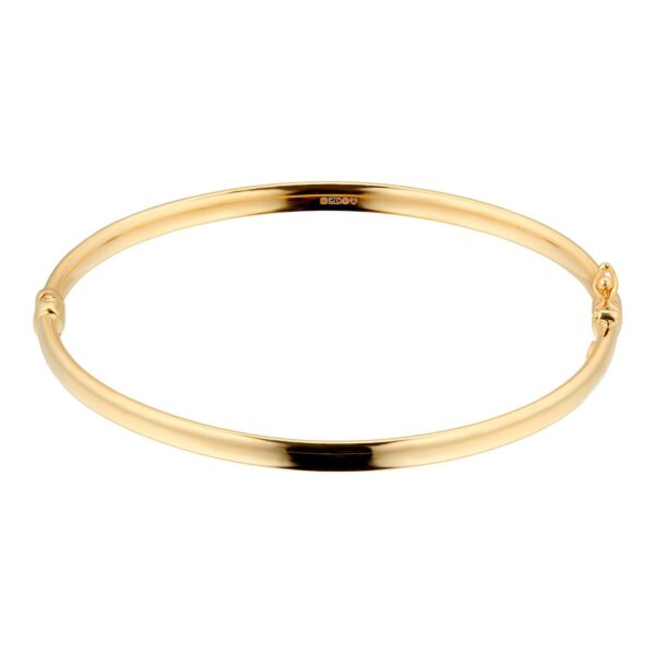 9ct Yellow Gold Hinged Bangle