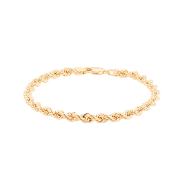 9ct Yellow Gold Rope Chain Bracelet