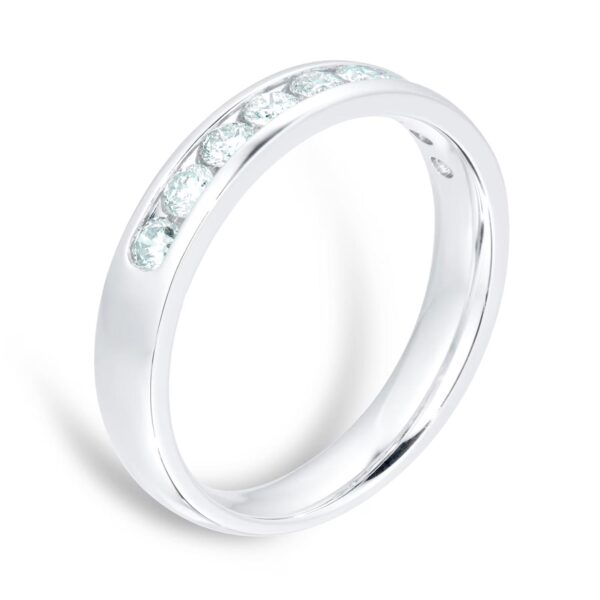 18ct White Gold 0.50ct Channel Set Eternity Ring