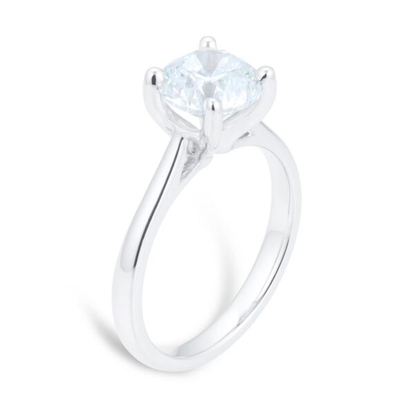 Platinum 2.00ct Round Solitaire Engagement Ring