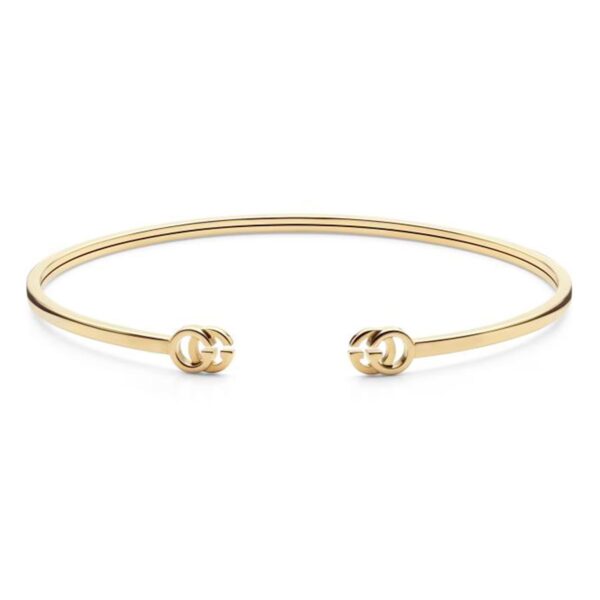 18ct Yellow Gold GG Running Bangle - 18cm - Image 2