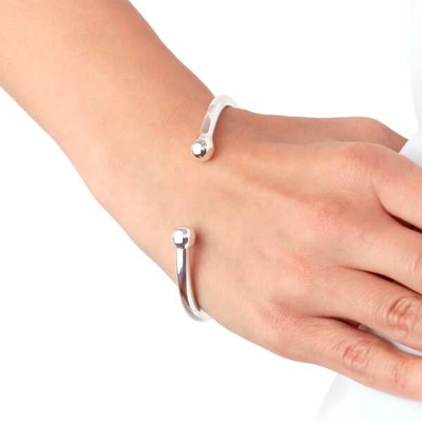 Sterling Silver 5mm Torque Bangle - Image 2