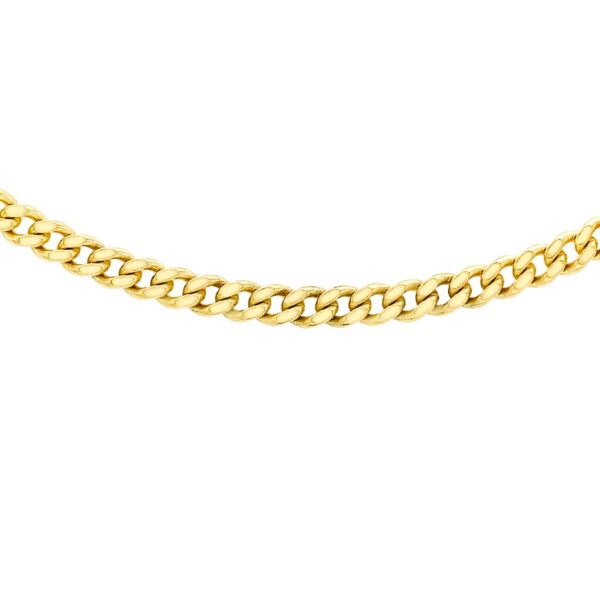 9ct Yellow Gold 60cm (24_) Curb Chain 0.8mm Width - Image 3