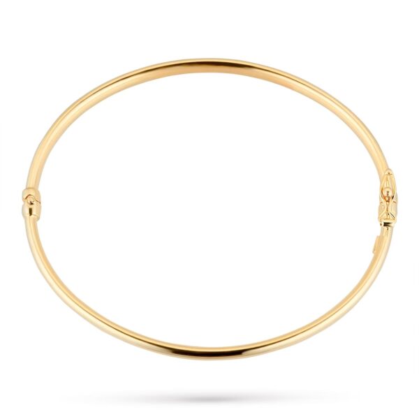 9ct Yellow Gold Hinged Bangle - Image 3