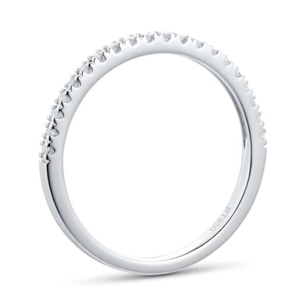 Platinum 0.10cttw Diamond Eternity Ring - Image 3