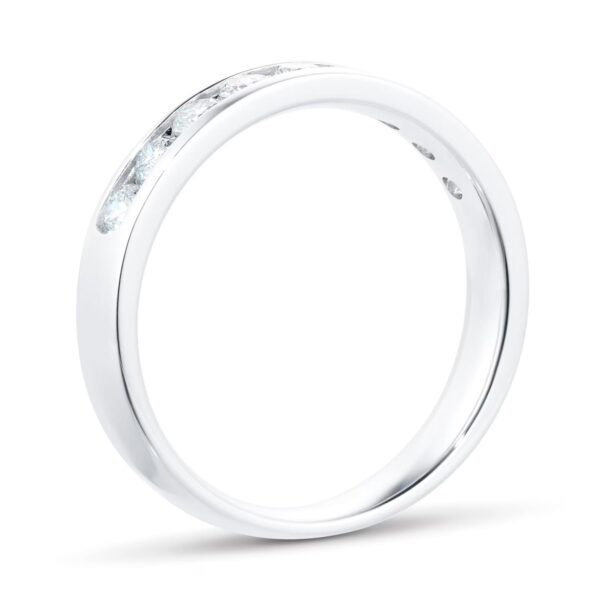 18ct White Gold 0.50ct Channel Set Eternity Ring - Image 3