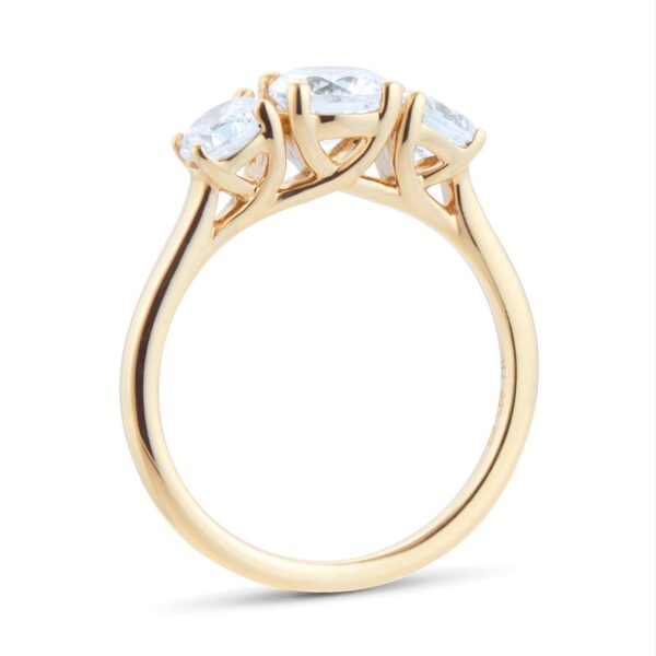 18ct Yellow Gold 1.50cttw Three Stone Engagement Ring - Image 3